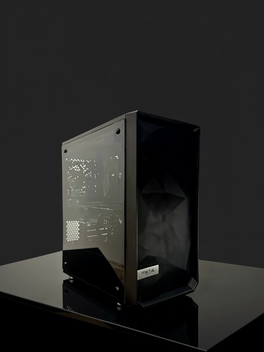 Svart Gaming-PC – Ryzen 7 7800X3D / RTX 4070